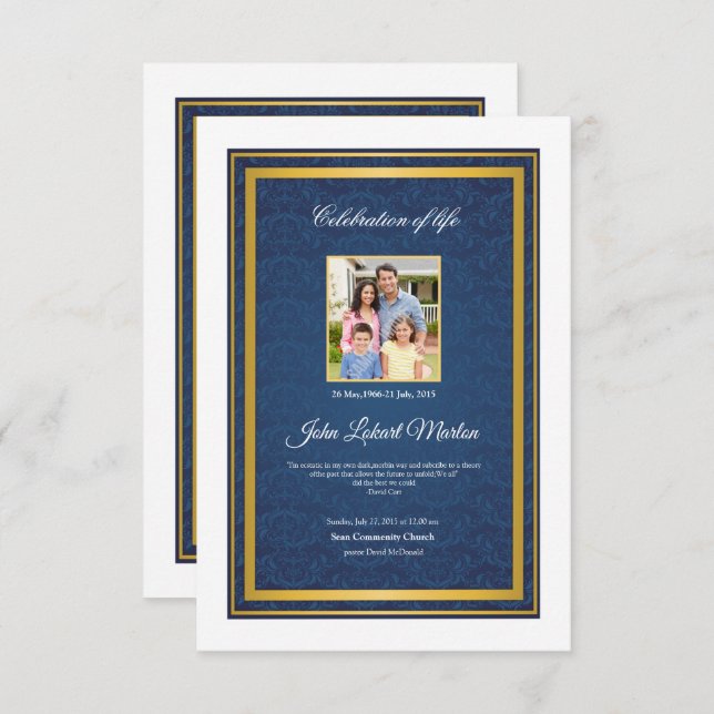 Funeral Program Template (Front/Back)