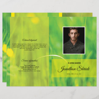 Funeral Program Template