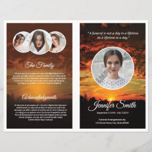 Funeral Program Template