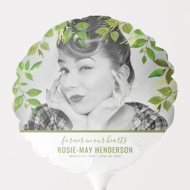 Funeral Remembrance | Celebration of Life Decor Balloon (Front)