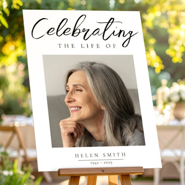 Funeral Remembrance Photo Poster, Loss of Mother Foam Board (Creator Uploaded)