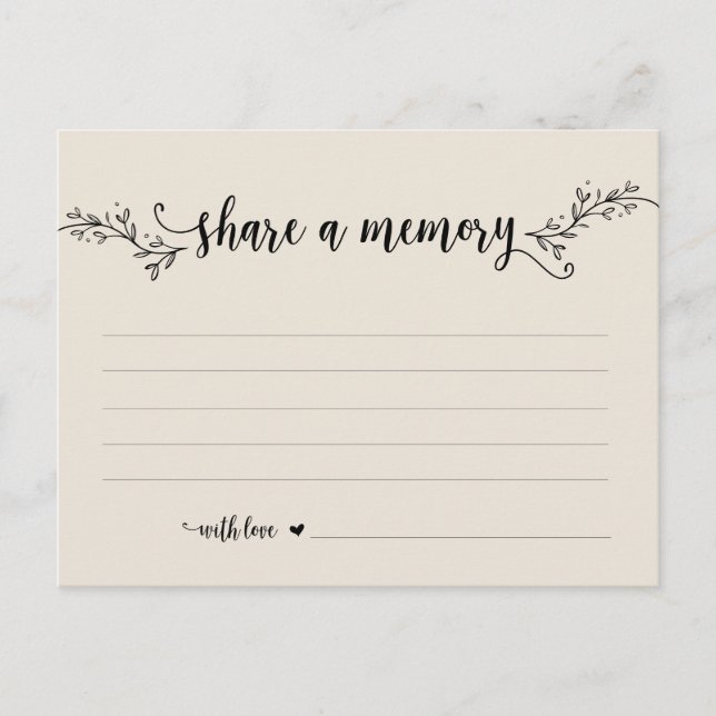 Funeral Service, Black cream, Share a memory card (Front)