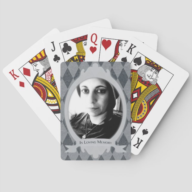 funeral service gift poker cards (Back)