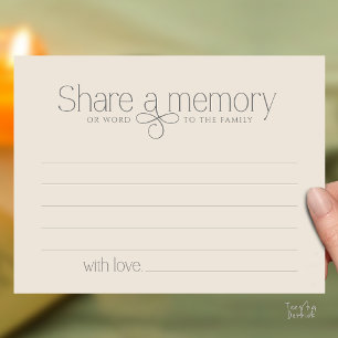Funeral Service Share a memory Fairy Sympathy Card