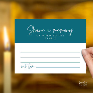 Funeral Service, Share a memory Memorial Card