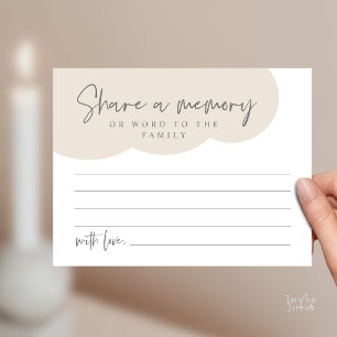 Funeral Service, Share a memory Memorial Card