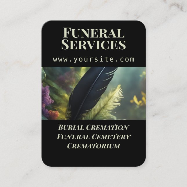 Funeral Services - Business Card (Front)
