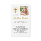 Funeral Stained Glass Mary Prayer Sympathy Card