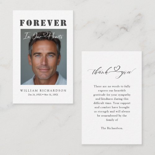 Funeral Sympathy Budget Thank You Cards