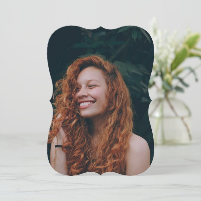 Funeral Sympathy Memorial Prayer Photo Card (Standing Front)