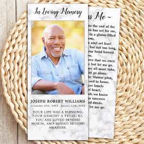 Funeral Sympathy Photo Memorial Prayer Card Marble