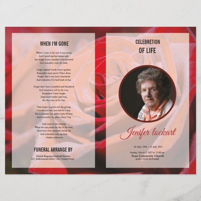 Funeral Template (Front)