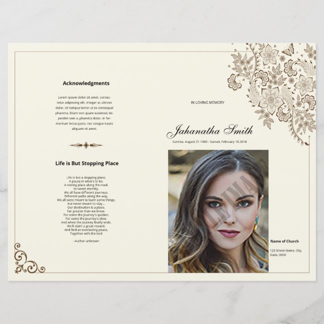 Funeral Template (Front)