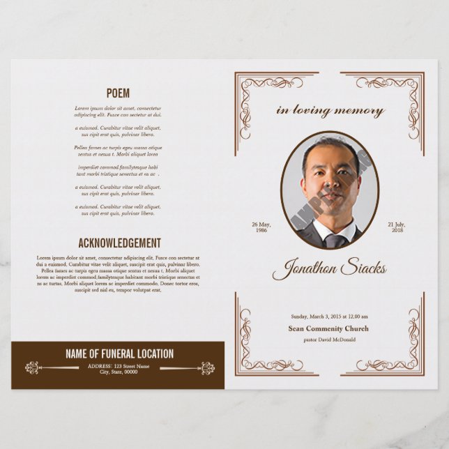 Funeral Template (Front)