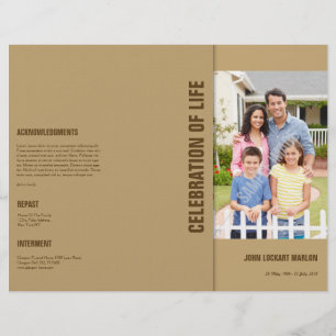 Funeral Template Brochure Flyer