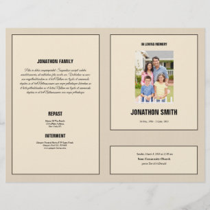 Funeral Template Brochure Flyer