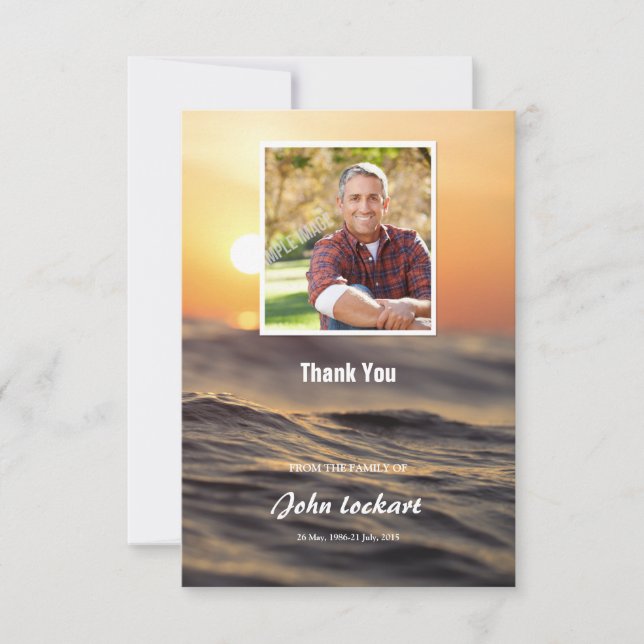 Funeral Thank You Card (Front)
