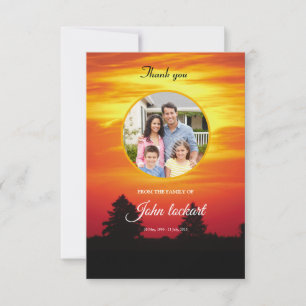 Funeral Thank You Card