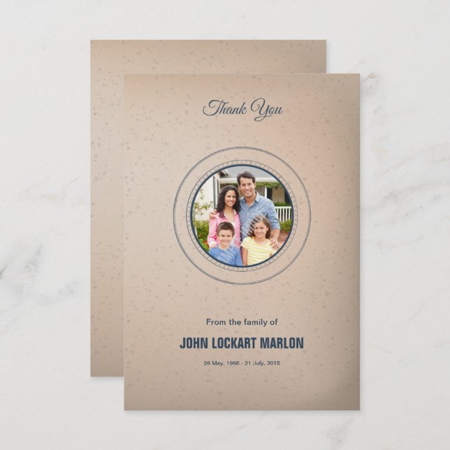 Funeral Thank You Card (Front/Back)