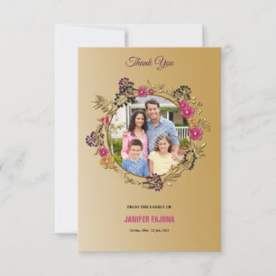 Funeral Thank You Card