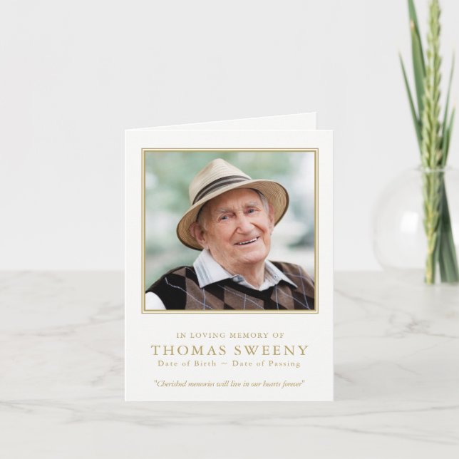 Funeral Thank You Cards | Cherished Memories (Front)