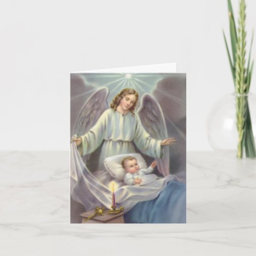 Funeral Thank You Cards  Guardian Angel 02