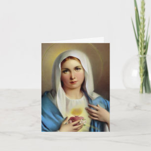 Funeral Thank You Cards Italian Mary 01
