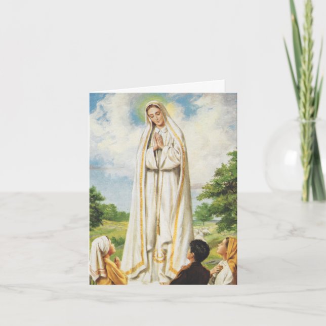 Funeral Thank You Cards | Our Lady of Fatima (Front)