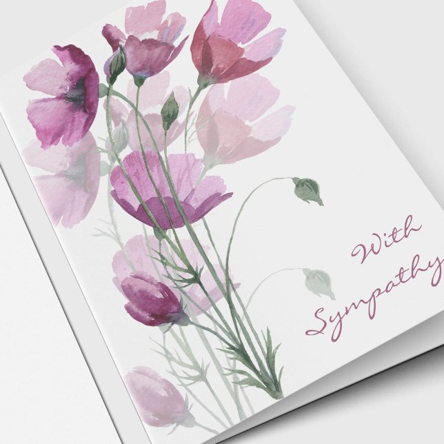 Funeral Thank You Cards | Soft Petals (Soft Petals Memorial Sympathy Funeral Thank You Cards)