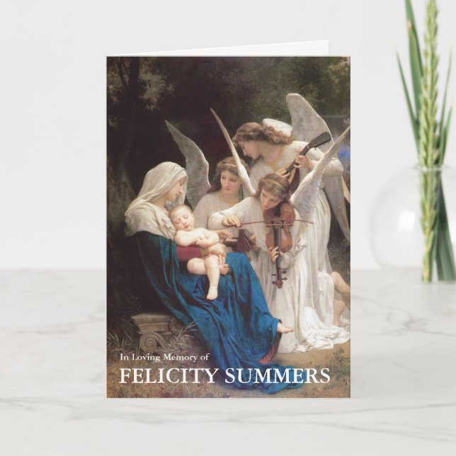 Funeral Thank You Cards | Song of Angels 06 (Front)