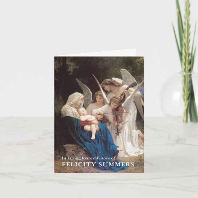 Funeral Thank You Cards | Song of Angels 4 (Front)