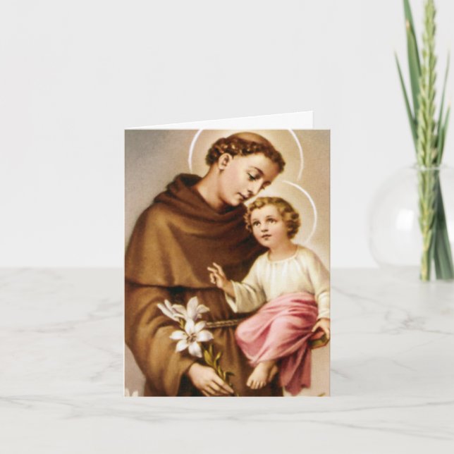 Funeral Thank You Cards | St Anthony 4 (Front)