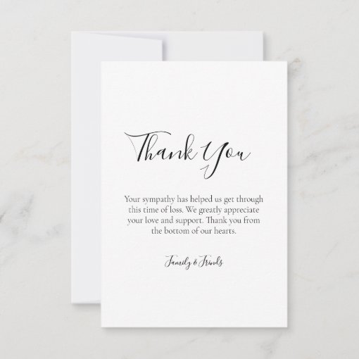 Funeral Thank You Cards W  Custom Photo (portrait) 