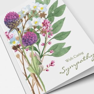 Funeral Thank You Cards Wildflowers