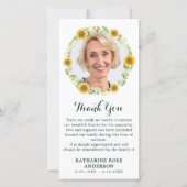 Funeral Thank You Memorial Photo Floral Sympathy 