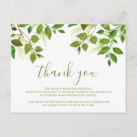 Funeral Thank You Note | Behreavement
