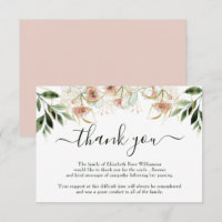 Funeral Thank You Note | Bereavement| Eucalyptus