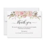 Funeral Thank You Note, Blush Floral Funeral Thank You Note, Blush Floral