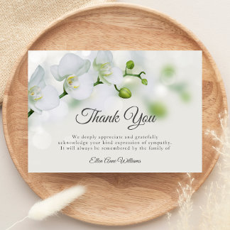 Funeral Thank You Note Grief Floral | Bereavement Card