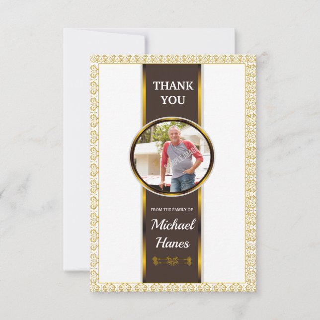 Funeral Thank You Photo Card (Front)