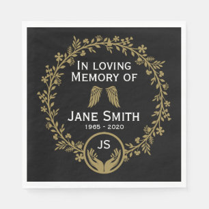 Funeral Wake Memorial Celebration of Life Napkins