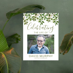 Funeral Welcome Sign Celebration of Life Poster