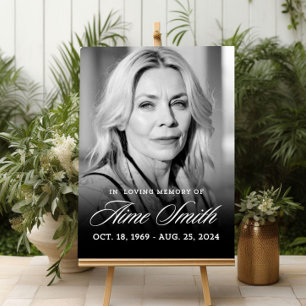 Funeral Welcome Sign Celebration of life poster In