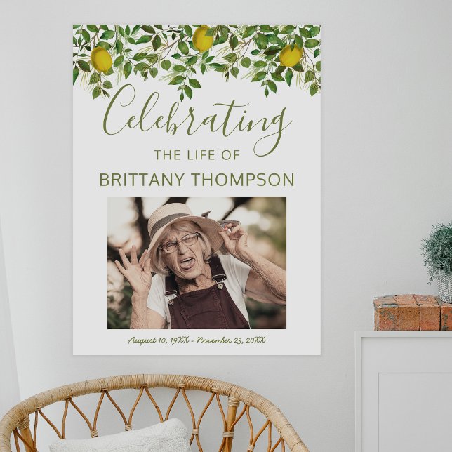 Funeral Welcome Sign | Life Gives You Lemons (Creator Uploaded)