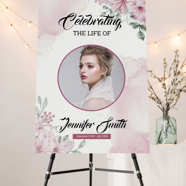 Funeral Welcome Sign Template (In Situ (Stand))