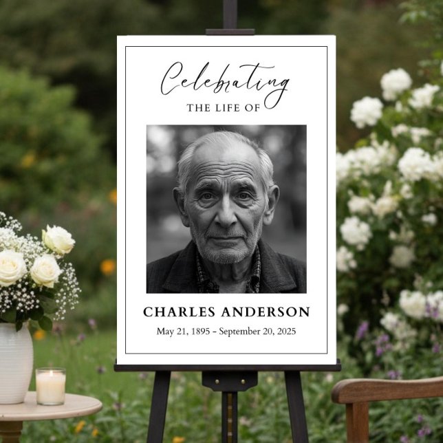 Funeral Welcome Sign Template, Editable Celebratio (Creator Uploaded)