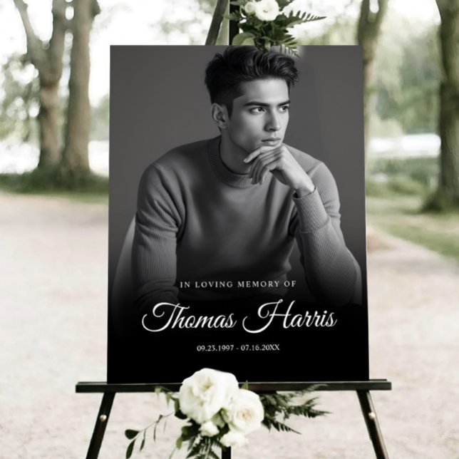 Funeral Welcome Sign Template, In Loving Memory (Creator Uploaded)