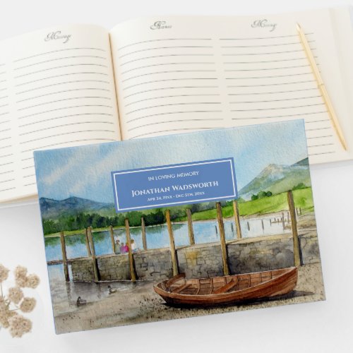 Funeral Wooden Boat on Derwentwater Lake District Guest Book