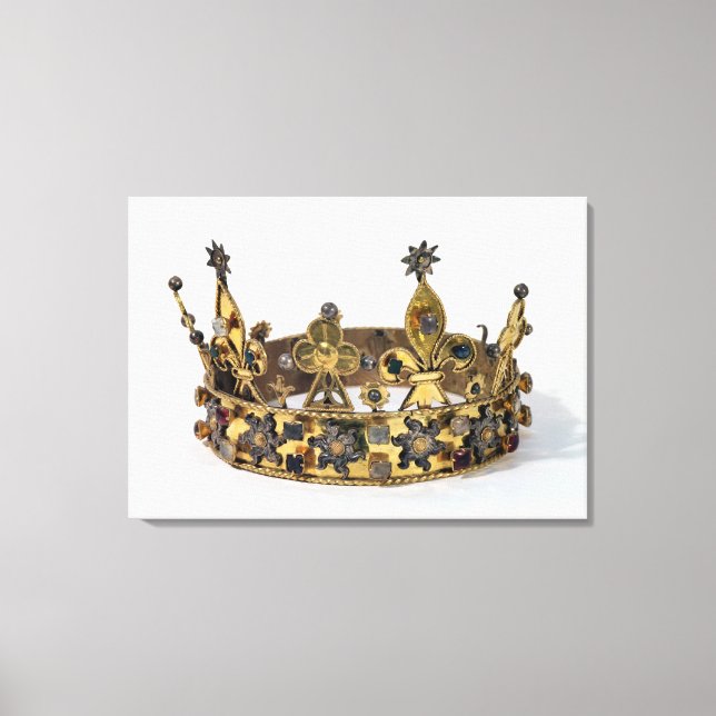 Funerary crown of Philippe of France  1404 Canvas Print (Front)