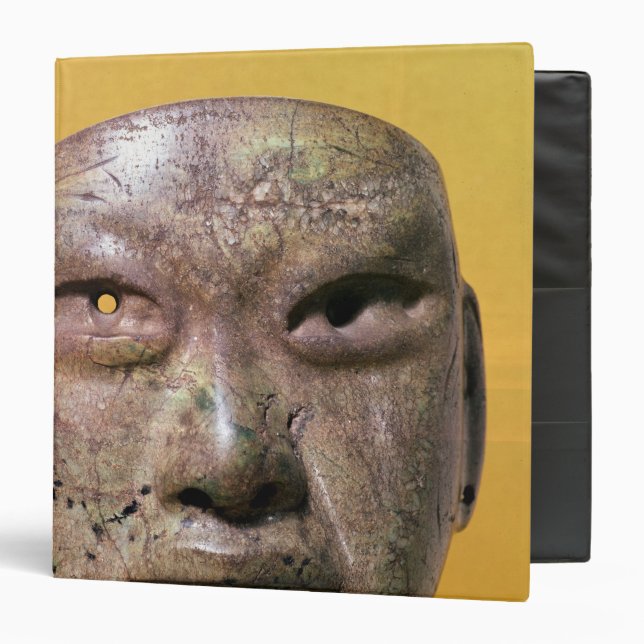 Funerary mask, Olmec, from Mexico Binder (Front/Inside)